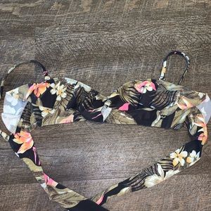 Billabong Floral Ruffle Bikini Top